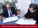 The Memorandum of Understanding Signing Ceremony between Assumption University and Ce'sar Ritz Colleges Switzerland