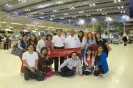 The AU president bid farewell to a group of Assumption University personels At Suvarnabhumi Airport