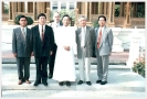 Prof. You Qing Quan, President, Prof. Lou Li Yan, VP of Teaching, Lecturer Wen Ke Cheng, Chief of President’s office , Hubei Correspondence University, China