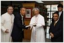 His Excellency Cardinal Joseph Zen Ze-Kiun, the sixth Bishop of Hong Kong and entourage
