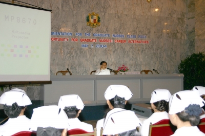 The Last Orientation for the Graduate Nurses Class 2003_12