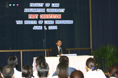 First Orientation of the Master of Laws Programs 2004_22