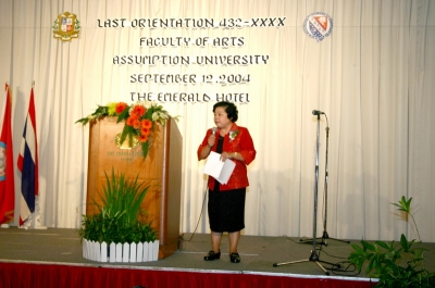 Last Orientation of Faculty of Arts 2004_5